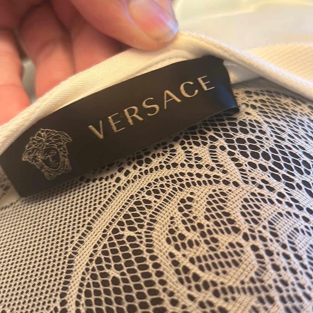 white Versace dress like new